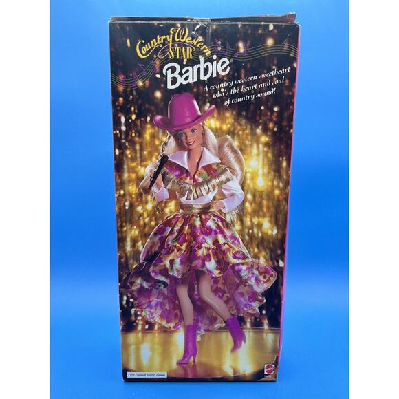 Barbie Country Western Star Colorful Vibrant Doll in Box Mattel 11646 - Picture 2 of 4